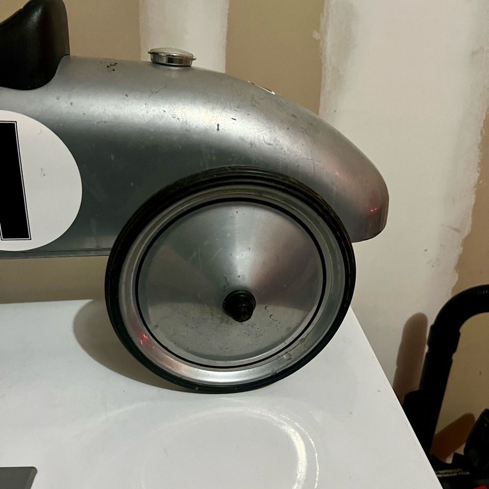 Silver Racing Ride-On Car for Kids - Picture 8 of 10